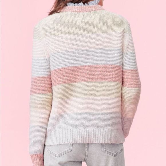 𝅺La Vie Rebecca Taylor Strip Merino Knit Sweater - Picture 5 of 10